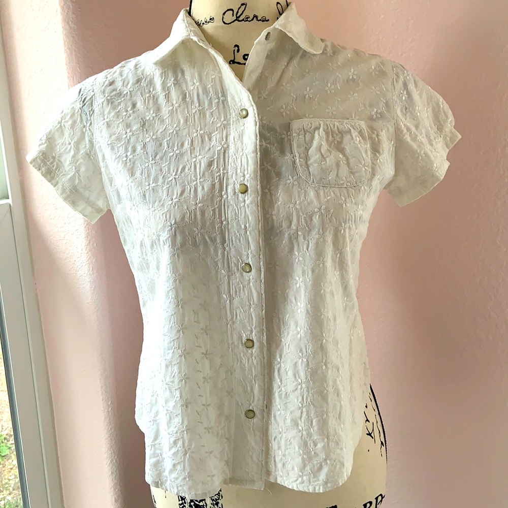 GAP eyelet blouse